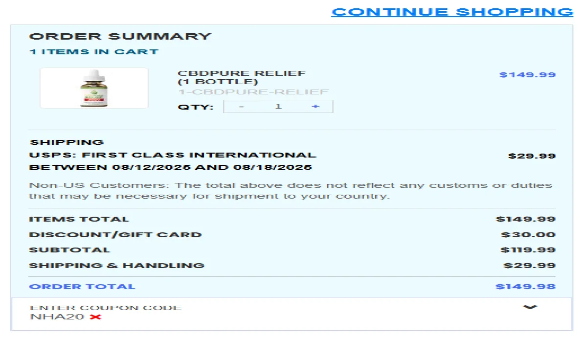 Coupon proof NHA20