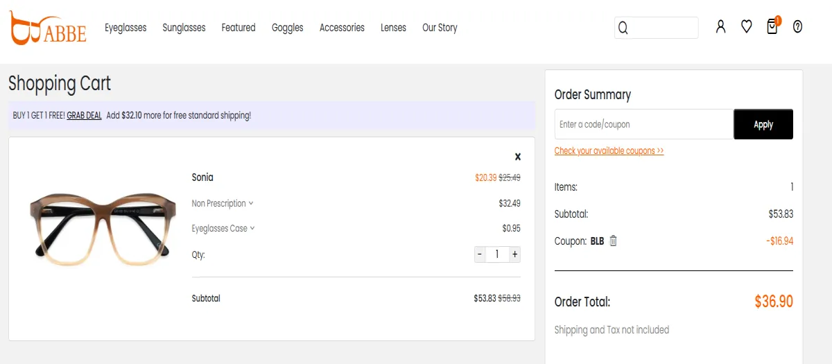 Coupon proof BLB