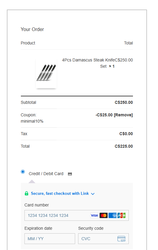 Coupon proof minimal10%