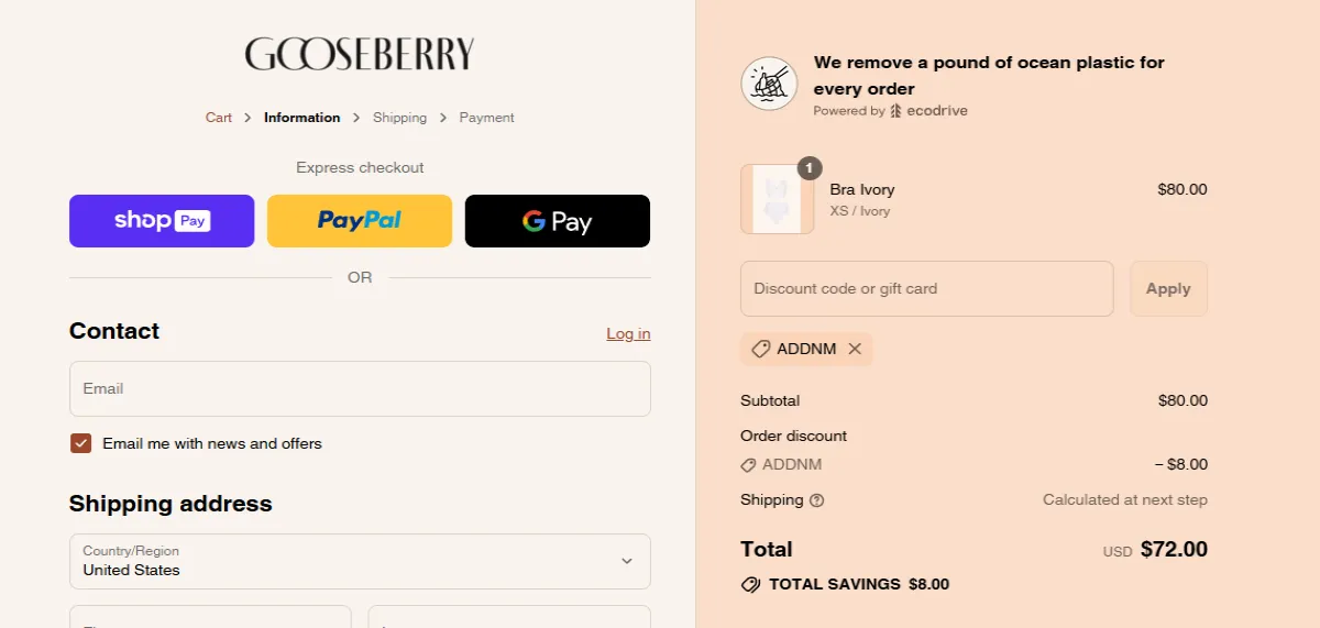 Coupon proof ADDNM