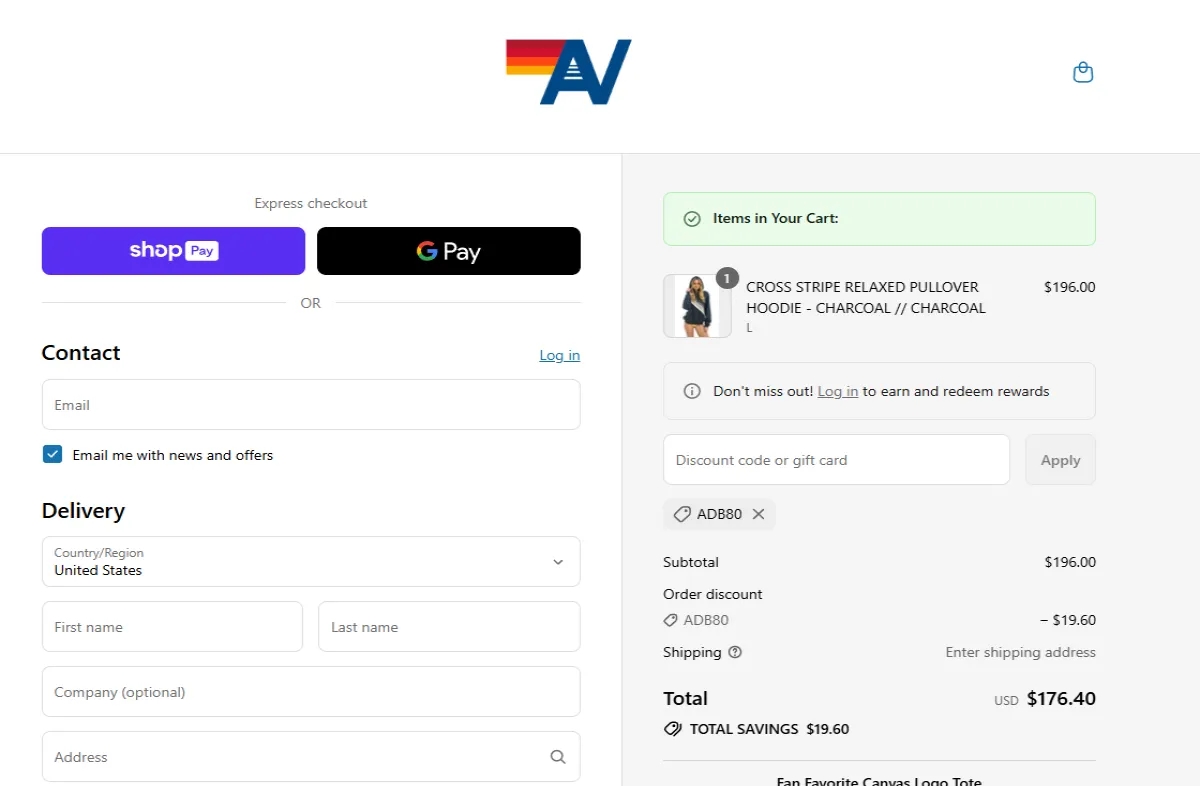 Coupon proof ADB80