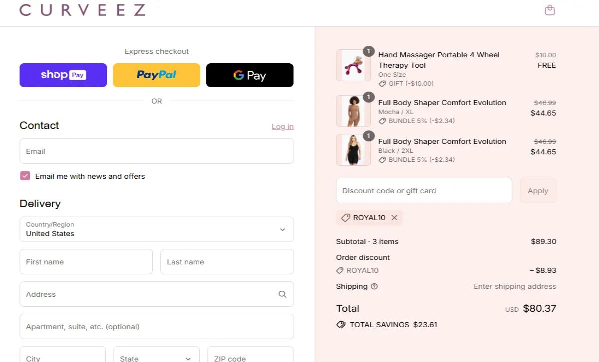 Coupon proof ROYAL10