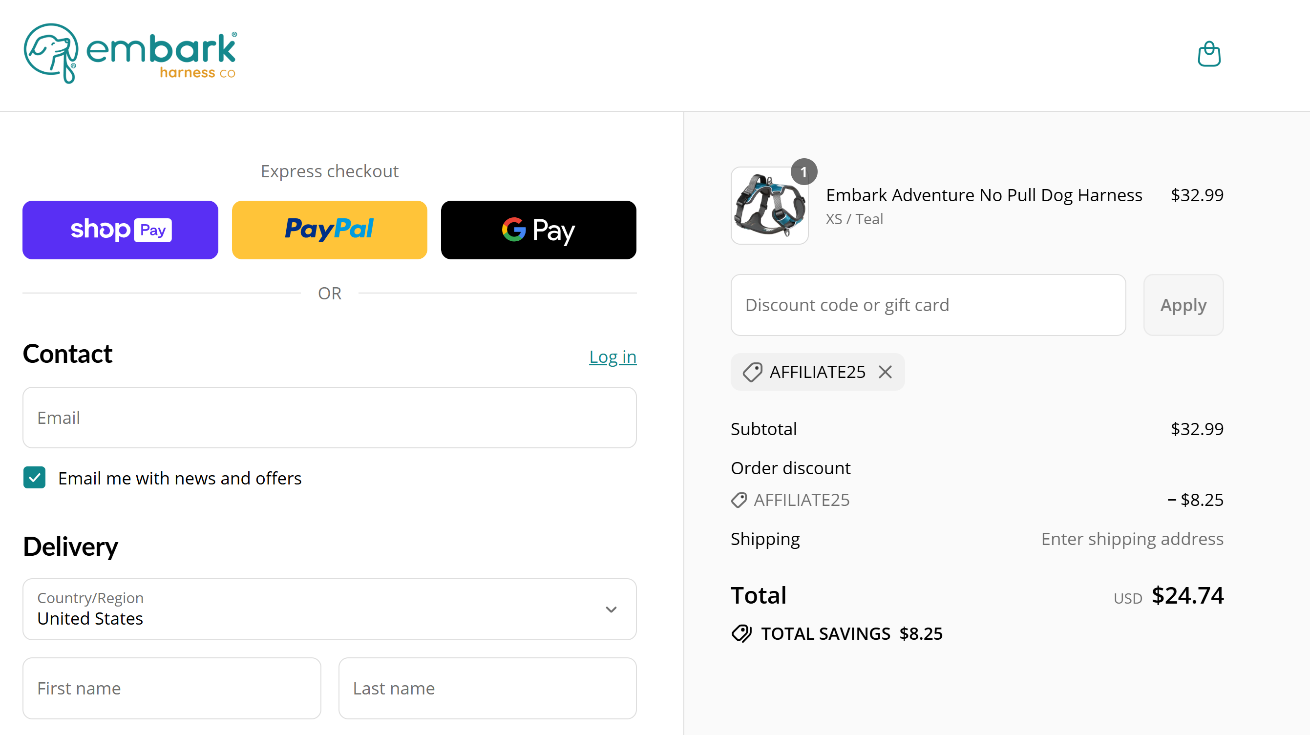 Coupon proof AFFILIATE25