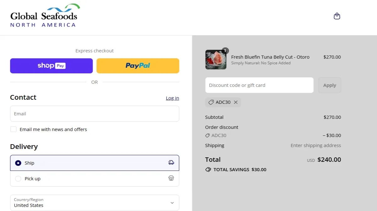 Coupon proof ADC30