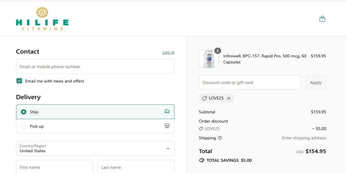 Coupon proof LOVE25