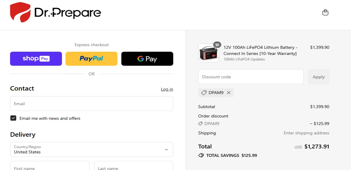 Coupon proof DPAM9