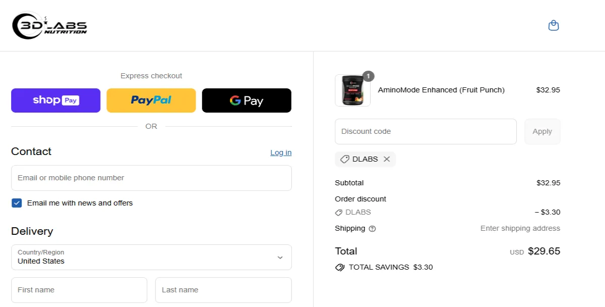 Coupon proof DLABS