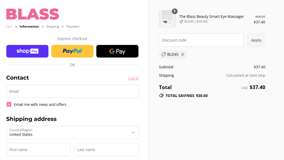 Coupon proof BLD45