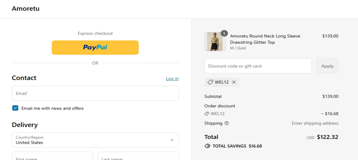 Coupon proof WEL12