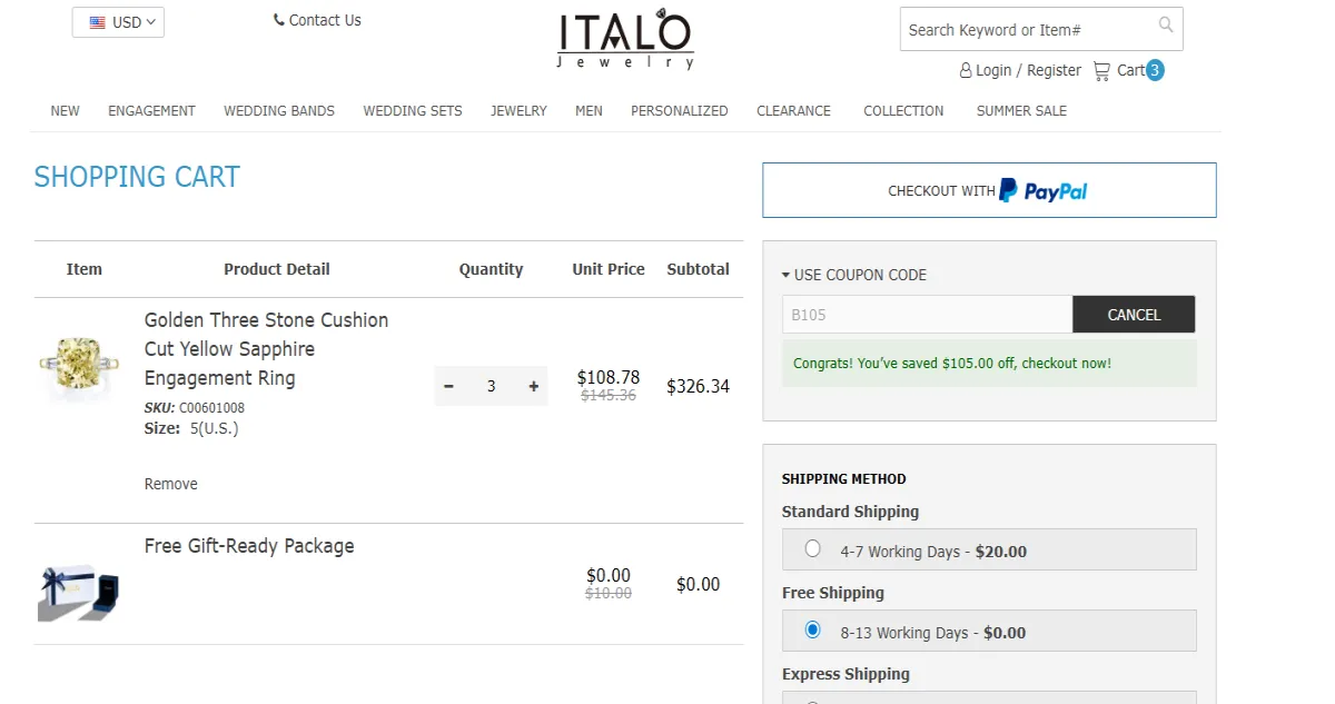 Coupon proof B105