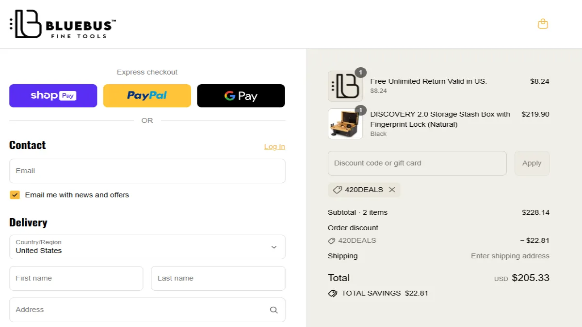 Coupon proof 420DEALS