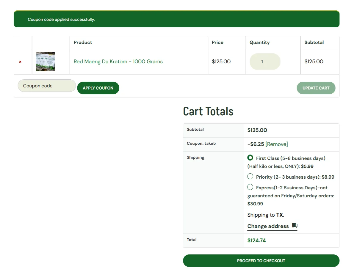 Coupon proof take5