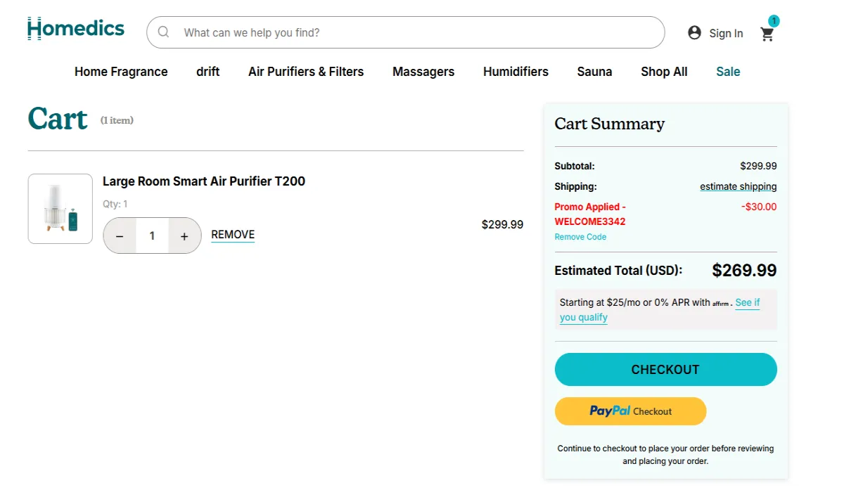 Coupon proof WELCOME3342