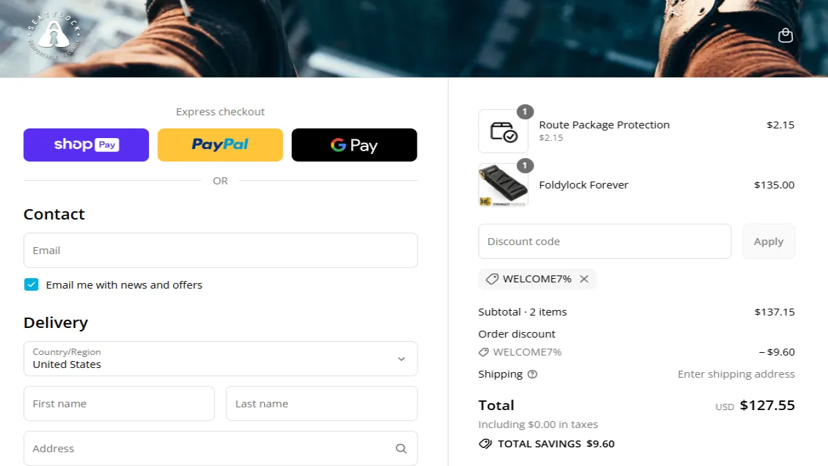 Coupon proof WELCOME7%