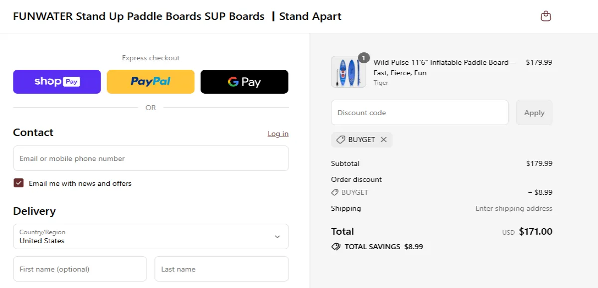 Coupon proof BUYGET