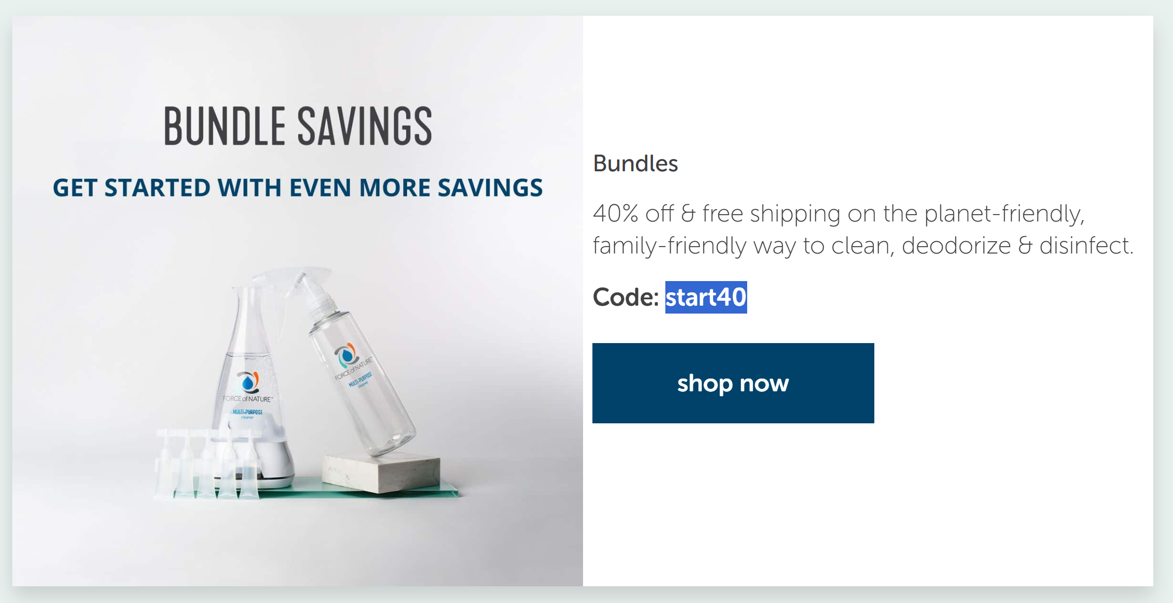 Coupon proof start40