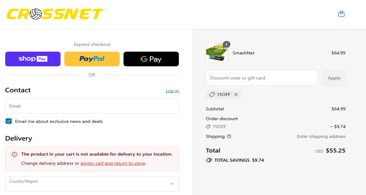 Coupon proof 15OFF