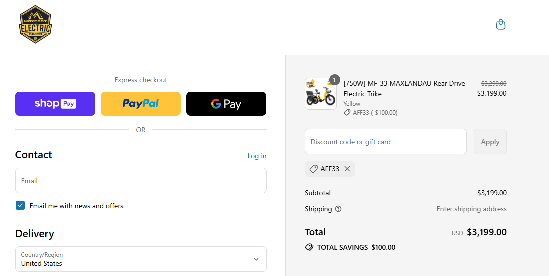 Coupon proof AFF33