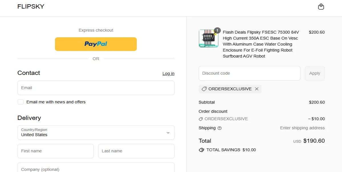 Coupon proof ORDERSEXCLUSIVE