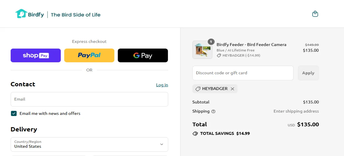 Coupon proof HEYBADGER