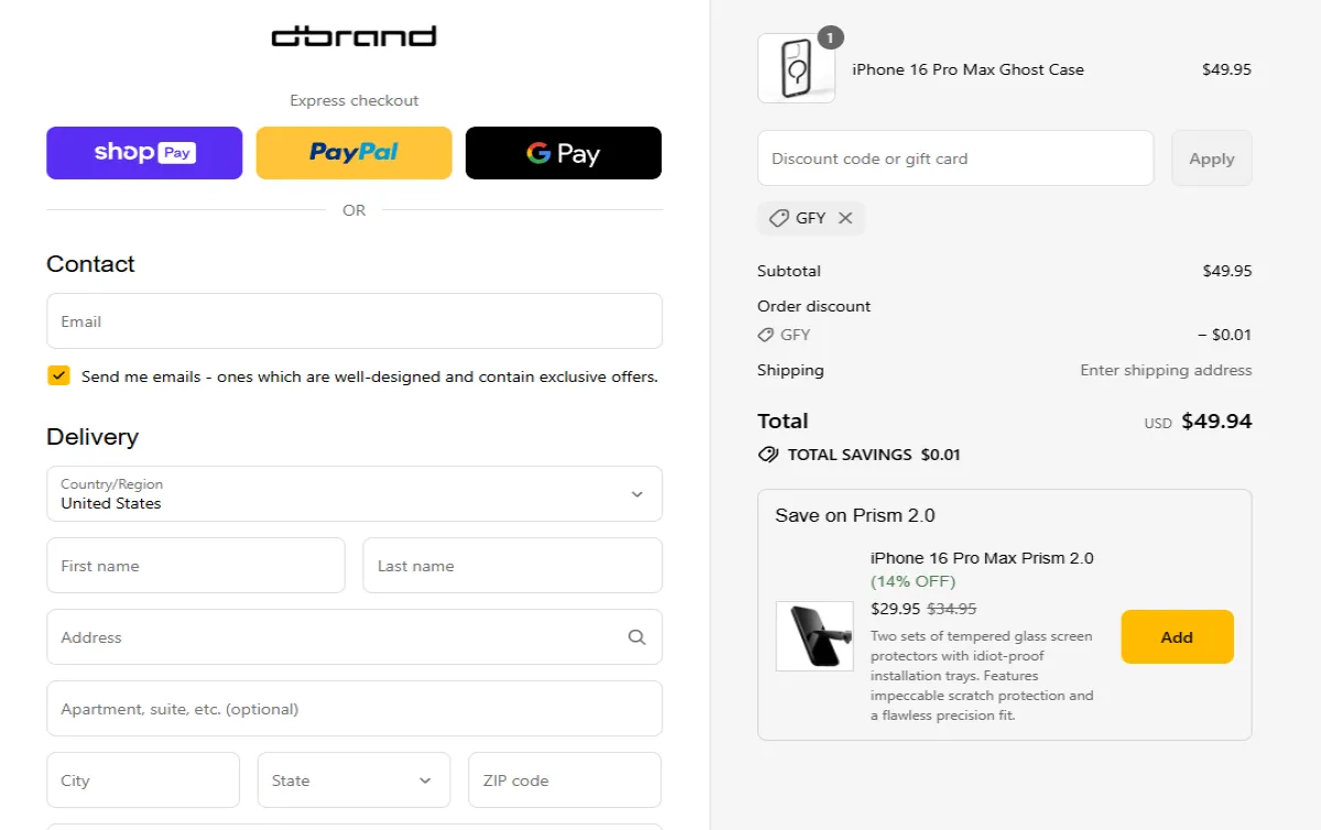 Coupon proof GFY