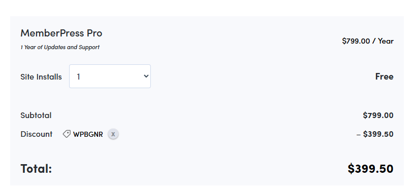 Coupon proof WPBGNR