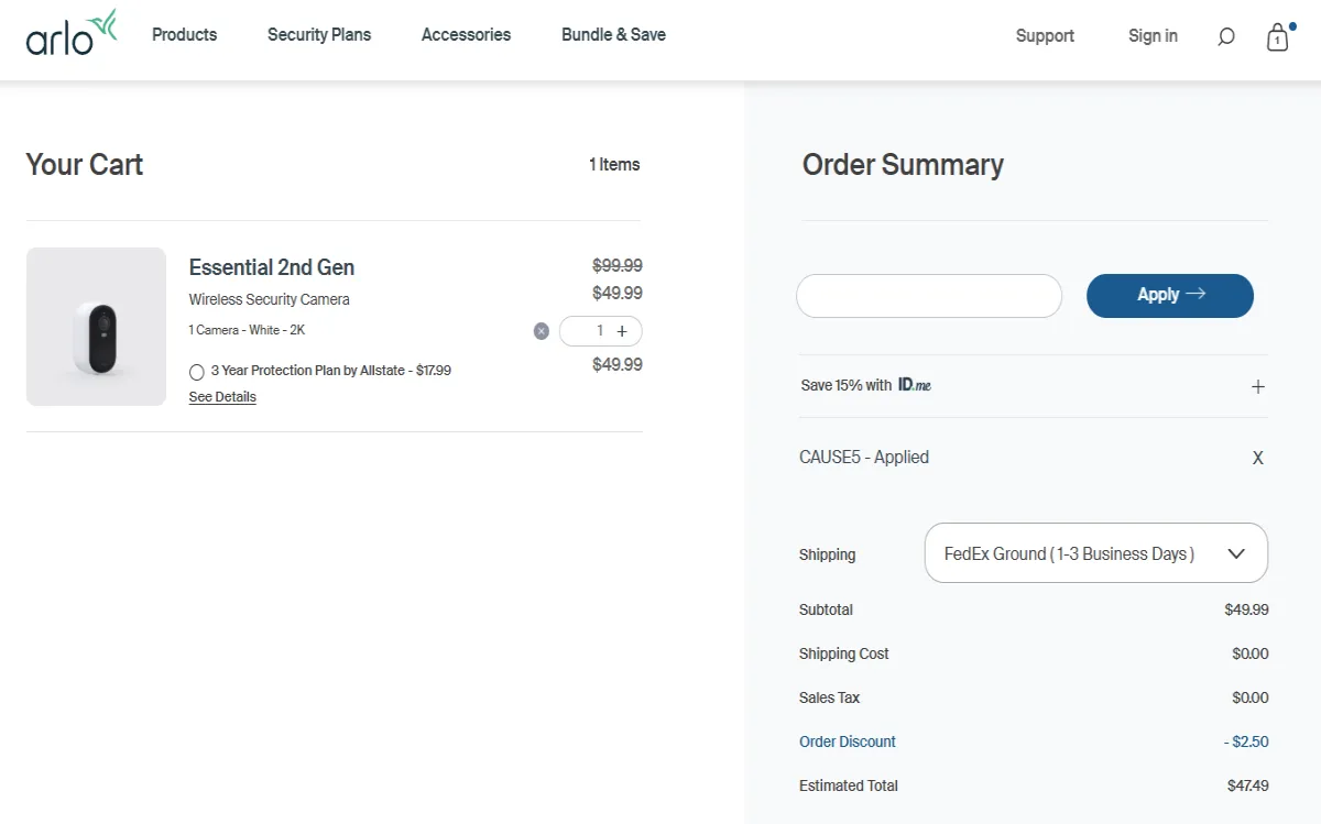 Coupon proof CAUSE5