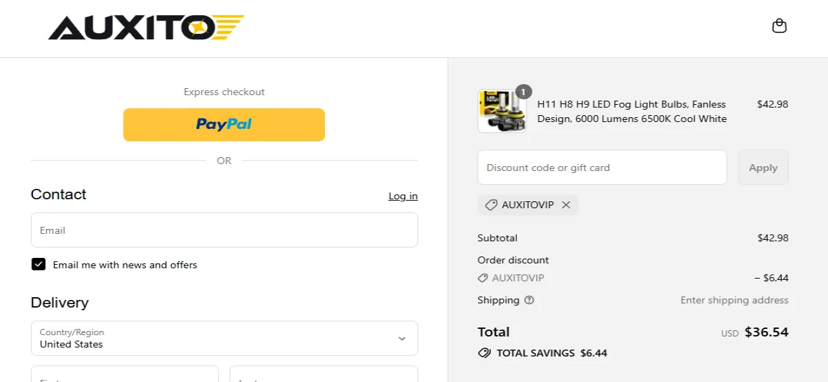 Coupon proof AUXITOVIP
