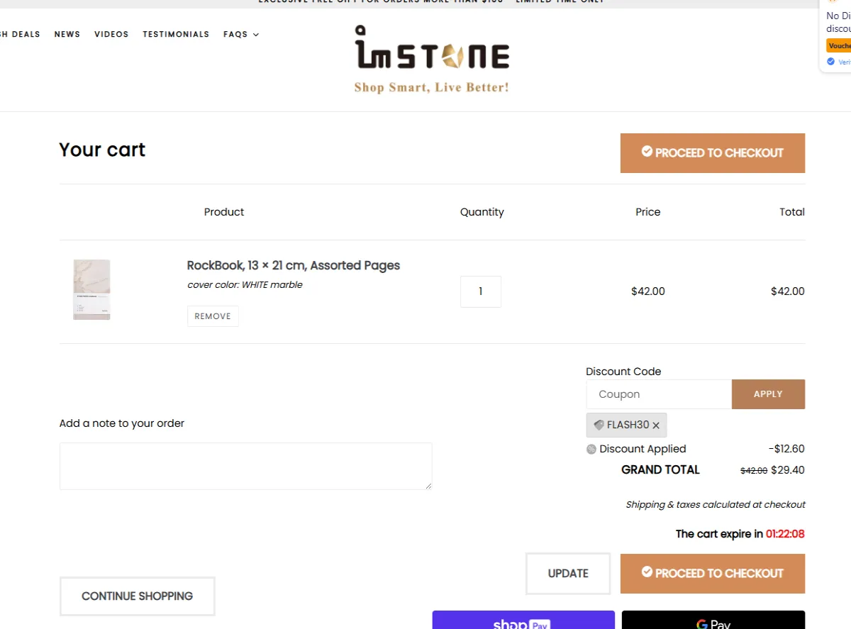 Coupon proof FLASH30