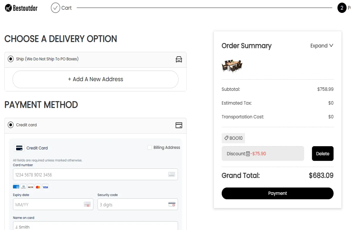 Coupon proof BOO10