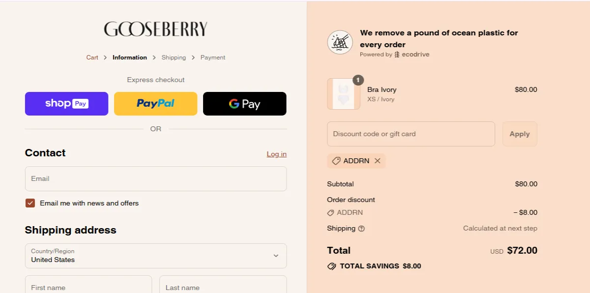 Coupon proof ADDRN