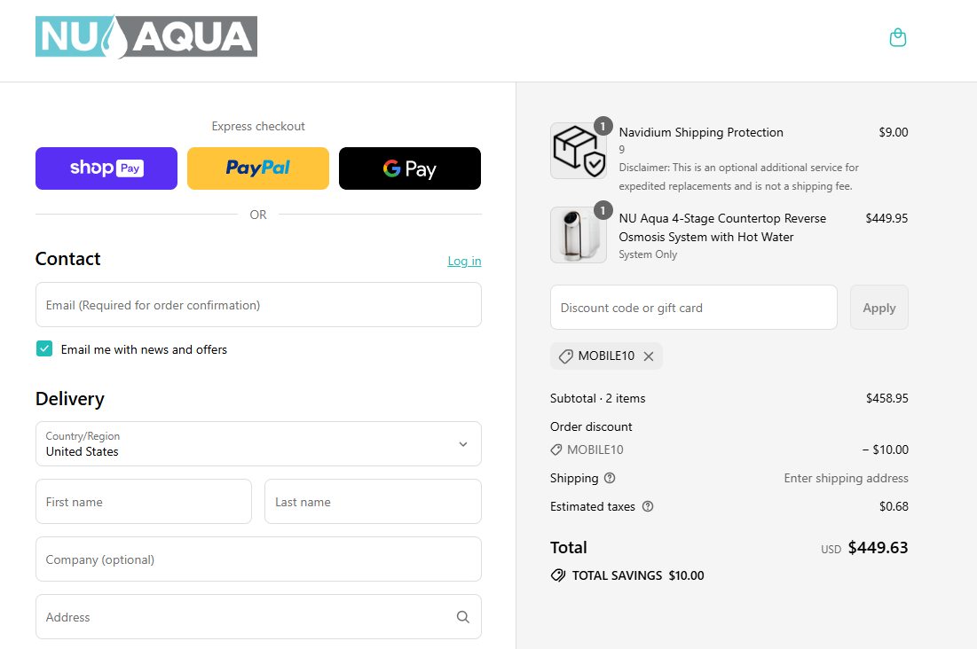Coupon proof MOBILE10