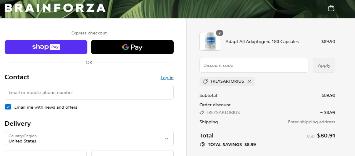 Coupon proof TREYSARTORIUS