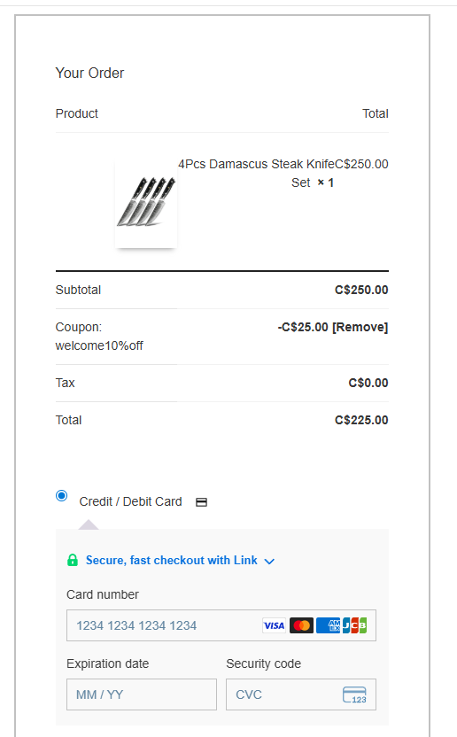 Coupon proof welcome10%off