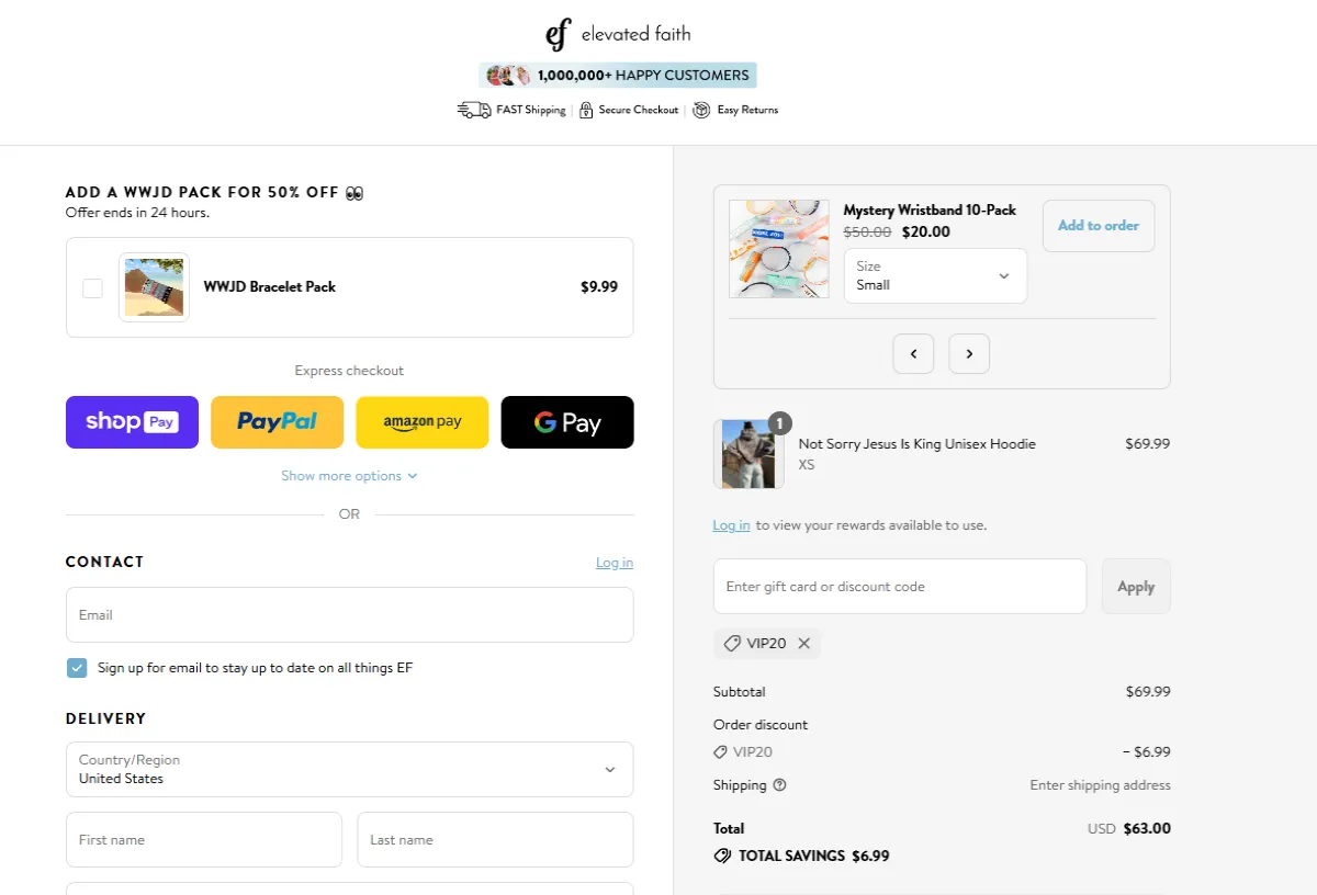 Coupon proof VIP20