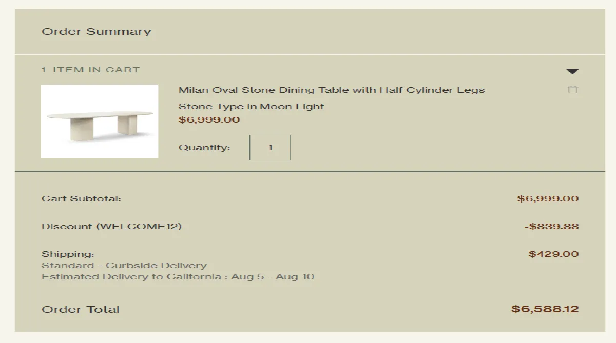 Coupon proof WELCOME12